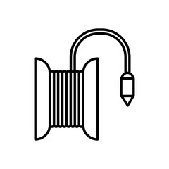 tool construction plumb line style icon