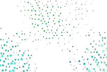 Light Blue, Green vector layout with elements of cards.