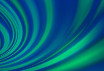 Light Blue, Green vector background with abstract lines.