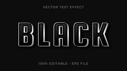 Black text effect