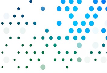 Light Blue, Green vector cover with spots.