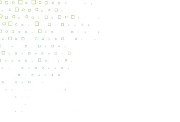 Light Green vector texture with disks, rectangles.