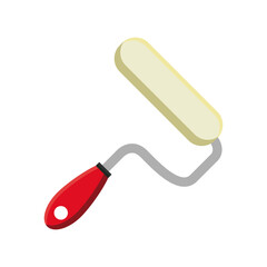 paint roller tool flat style icon