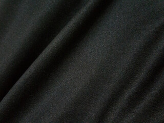 Fototapeta na wymiar Black and white wave cloth is a beautiful wrinkle texture. luxurious background design