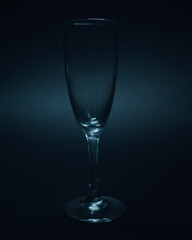 Empty champagne glass
