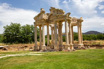 Fototapeta premium Afrodisias Ancient city. (Aphrodisias). The common name of many ancient cities dedicated to the goddess Aphrodite. The most famous of cities called Aphrodisias. Karacasu - Aydın, TURKEY
