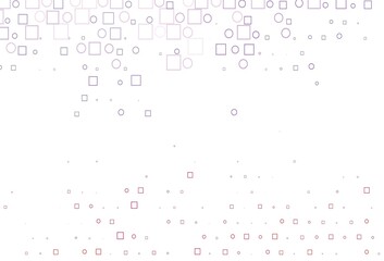 Light Purple vector template with spots, rectangles.
