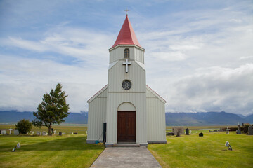 Fototapeta premium Glaumbær Church in the North of Iceland