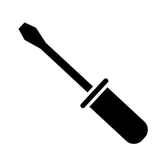 screwdriver tool silhouette style icon