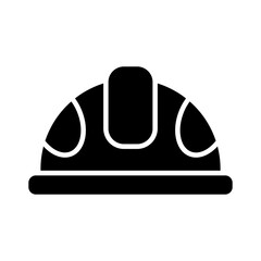 helmet construction silhouette style icon