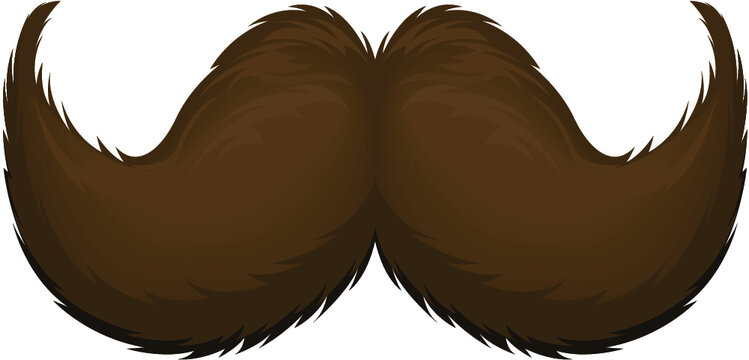vector illustration of a mustache