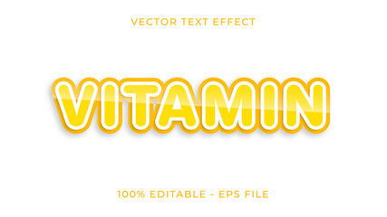 Vitamin text effect