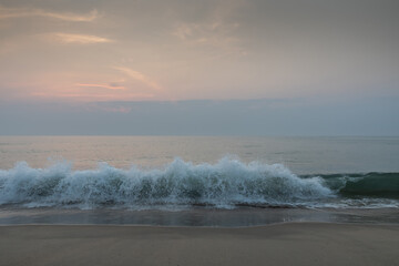 Wave on beach of southern Thailand.