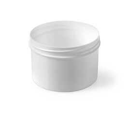 white plastic cream packaging