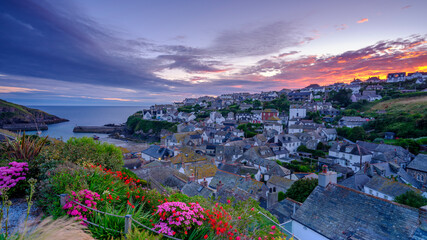Sunrise over Port Isaac, Cornwall