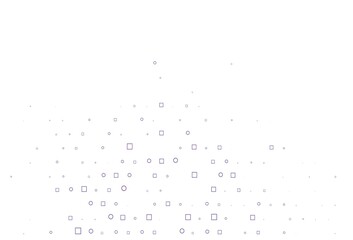 Light Purple vector backdrop with dots, spots, cubes.