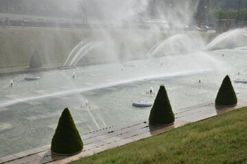 Bassins du Trocadéro à Paris, France