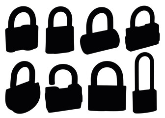 Padlocks. Vector image.