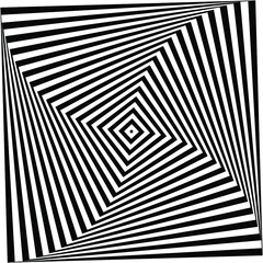 Optical art. Geometric vector illusion