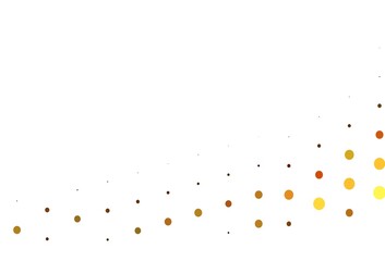 Light Orange vector pattern with spheres.