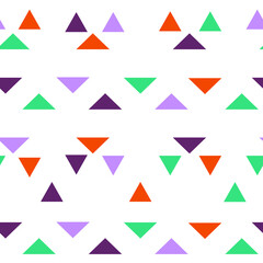 Triangles colorful seamless pattern. Vector illustration for background, textile and other