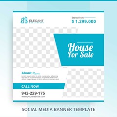 Editable Simple Minimalist Agent Home For Sale Real Estate Banner Promotions