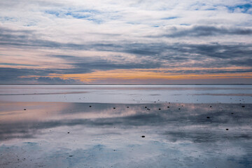 sunset on the beach