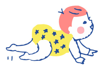 ハイハイする赤ちゃん