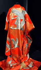Female embroidered yukata (casual summer kimono) in Kiev, Ukraine