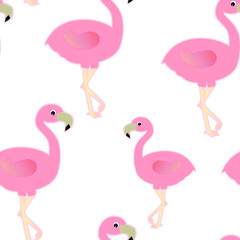 Vector seamless pattern. Flamingo vector illustrated. Background for textile and wallpaper.