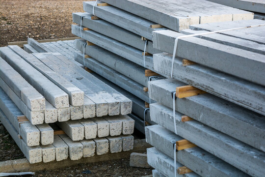 Reinforced concrete stakes