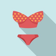Modern swimsuit icon. Flat illustration of modern swimsuit vector icon for web design