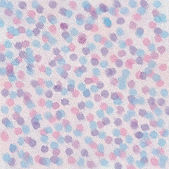 Blue - pink drops, on a gray-white background. Pattern for wrapping paper. Bright illustration for wallpaper printing.
