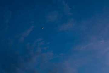 Naklejka na ściany i meble blue sky background with the moon