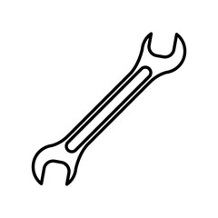 wrench tool line style icon