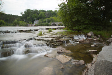 Small waterfalls on the Mississippi River 