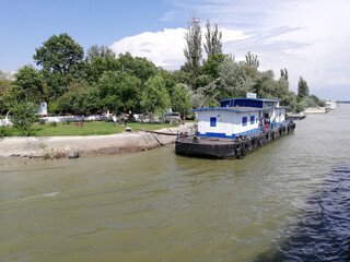 Fototapeta na wymiar The Danube Delta. Sulina Arm.