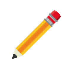 pencil tool flat style icon