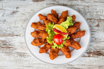 Newly built raw meatballs, turkey specific food, cig kofte, close-up,