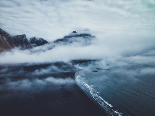 Vestrahorn Mountain on the South Coast of Iceland