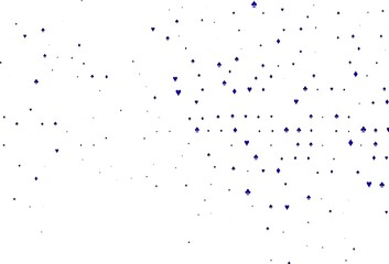 Light Purple vector template with poker symbols.