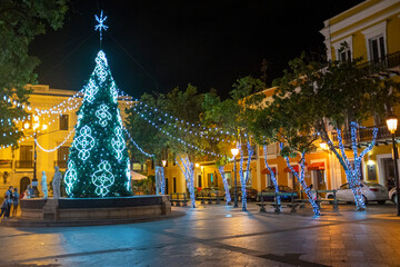 Old San Juan at Christmas - obrazy, fototapety, plakaty