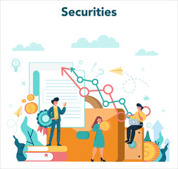 Banker or banking concept. Idea of finance income, money saving