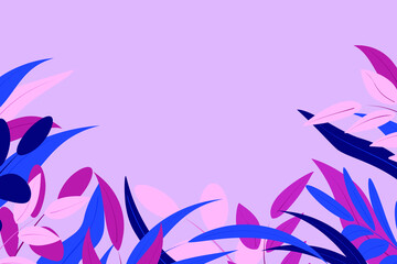 Banner with plant