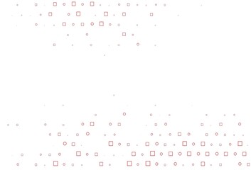 Light Red vector template with spots, rectangles.