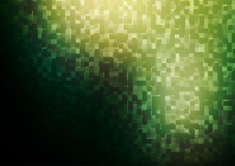 Dark Green vector template with crystals, rectangles.