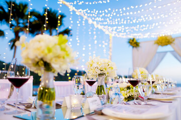 Dinner set up