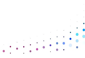 Light Blue, Red vector cover with spots.