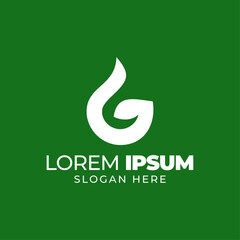 Obraz premium green eco friendly logo