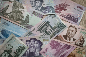Communist North Korean money called Won, All Banknotes
